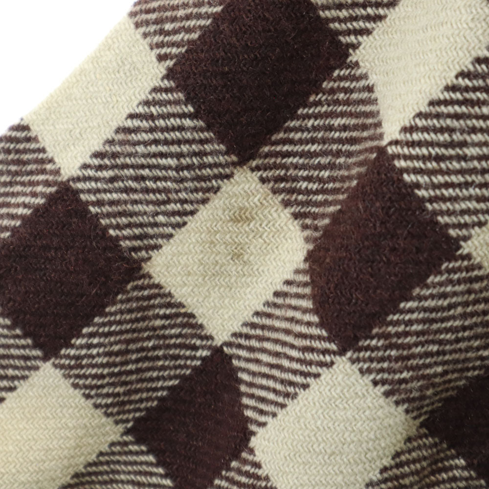 ビルトウェル 60s ヴィンテージ ギンガムチェック柄 長袖 フランネル シャツ ブラウン系 メンズ