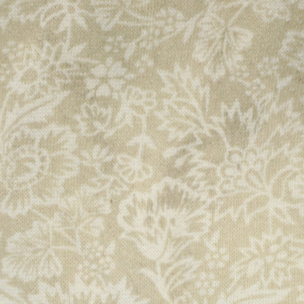 BOLO SPIRIT 90s オールド 総柄 長袖 スウェット トレーナー M ベージュ系 裏起毛 レディース