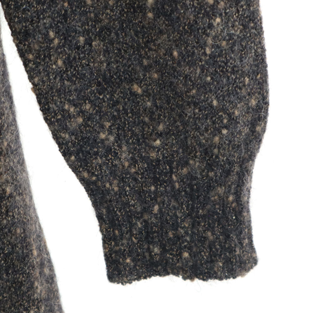 MAX MARA マックスマーラ イタリア製 ウールブレンド 総柄 長袖 セーター L ブラウン系 ニット レディース