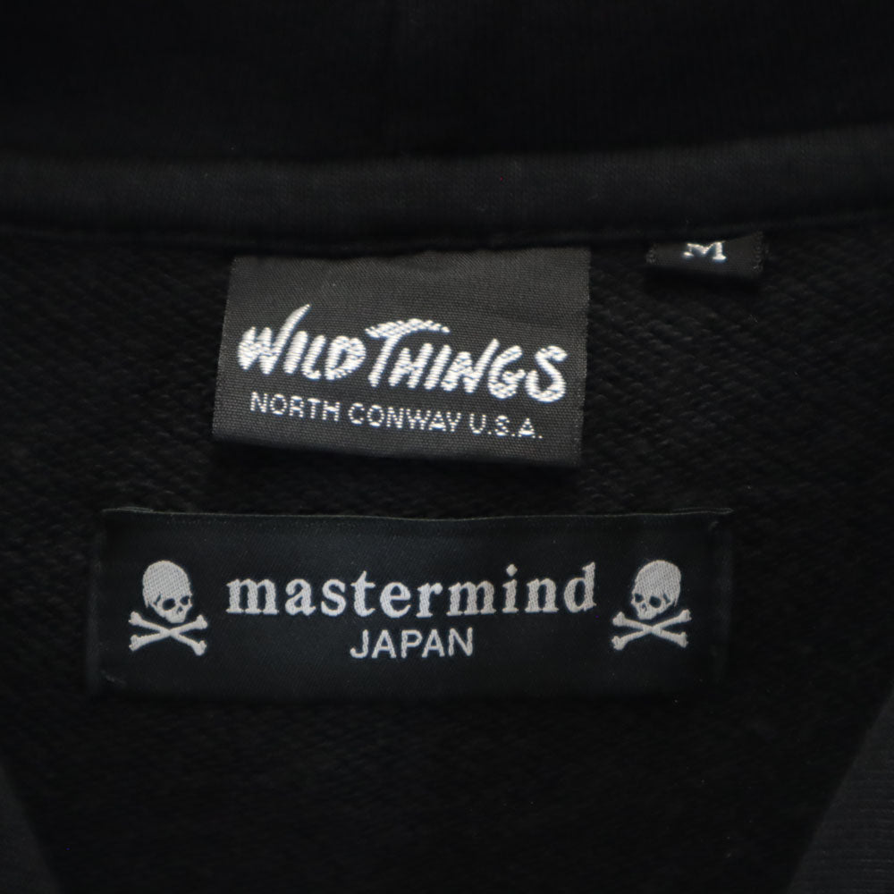 WILDTHINGS ワイルドシングス マスターマインド 長袖 スウェットパーカー M ブラック系 Mastermind JAPAN メンズ