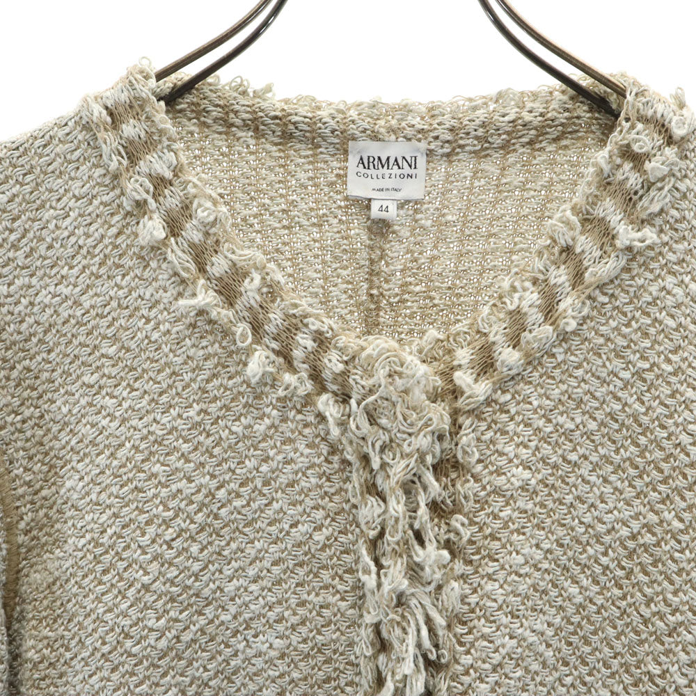 ARMANI COLLEZIONI アルマーニコレッツォーニ イタリア製 長袖 ジャケット 44 ベージュ系 レディース