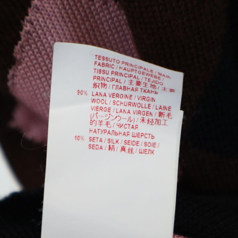 MARNI マルニ ウールブレンド チェック 長袖 セーター 40 ブラック系 ニット レディース