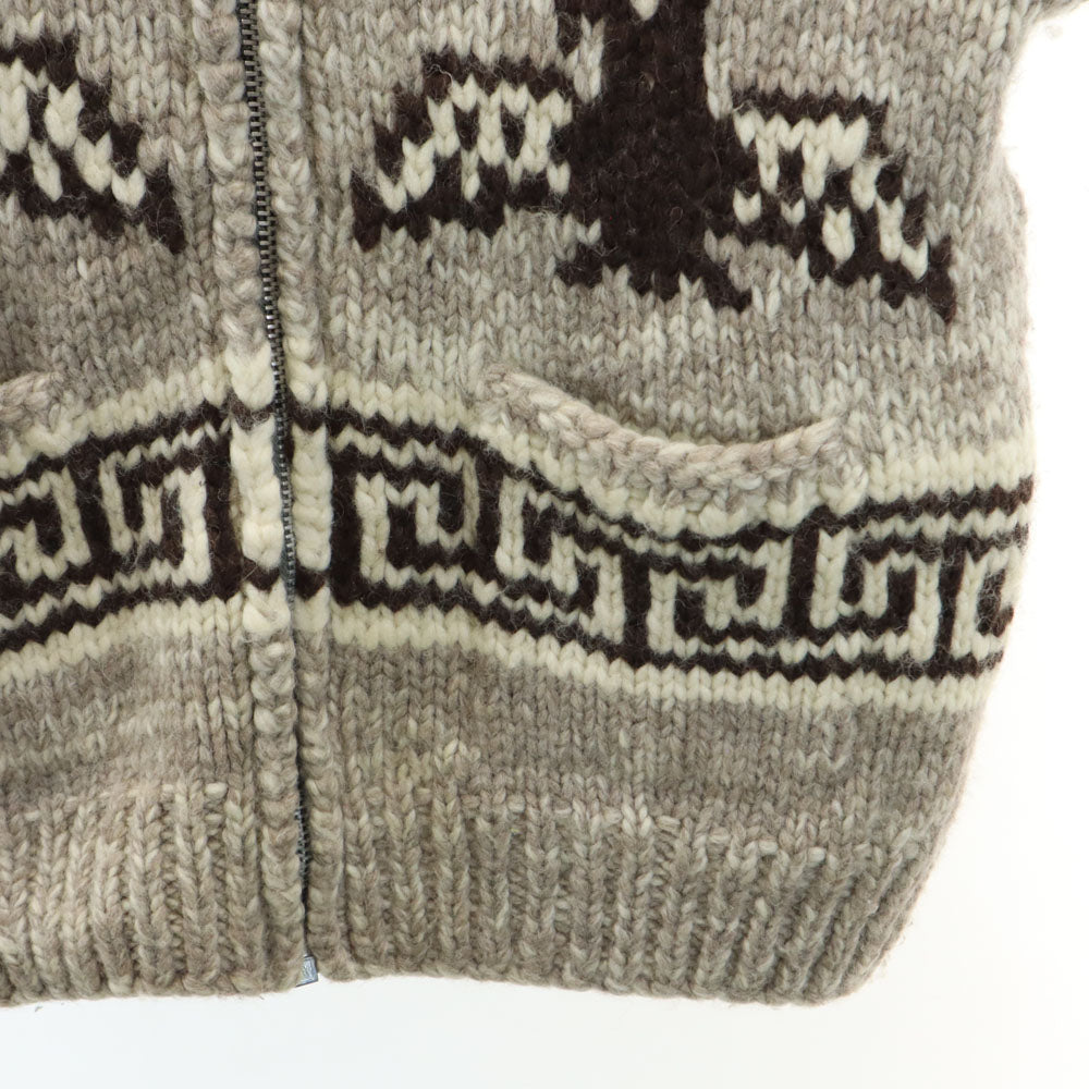 オールド 80s 90s サンダーバード柄 カウチンジャケット アイボリー 他 OLD メンズ