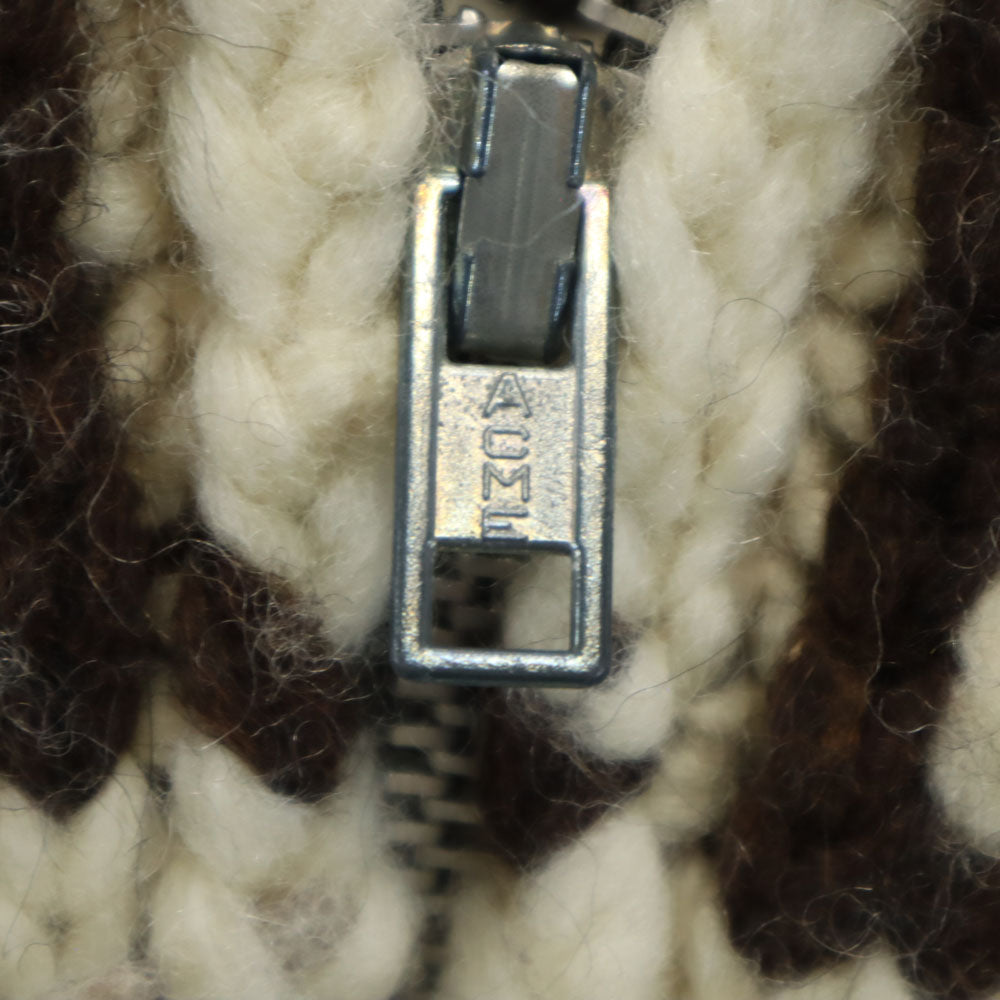 オールド 80s 90s サンダーバード柄 カウチンジャケット アイボリー 他 OLD メンズ