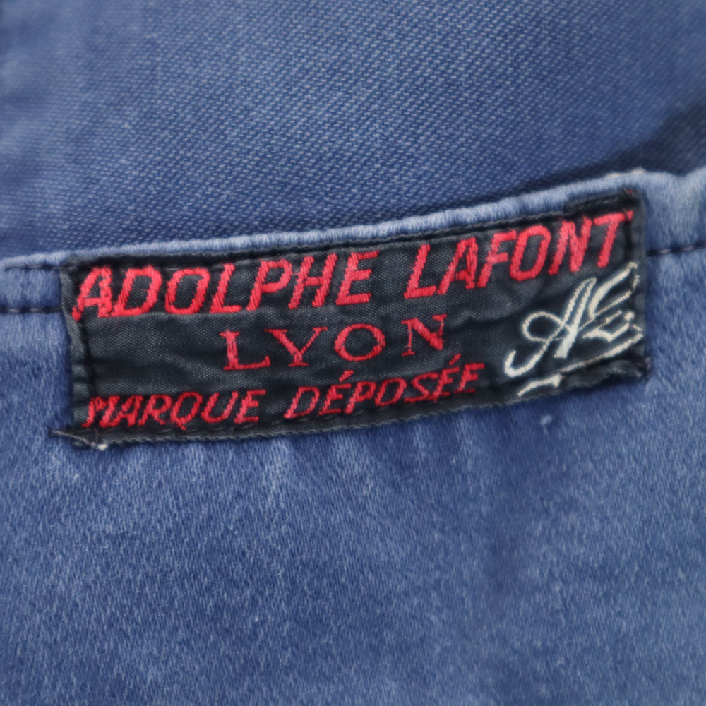 アドルフラフォン 50s ヴィンテージ フランス製 モールスキン ワークジャケット ライトブルー フレンチワーク メンズ