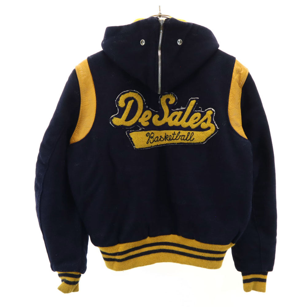 DeLONG デロング 70s ヴィンテージ セーラースタ 長袖 スタジャン 38 ネイビー系 メンズ