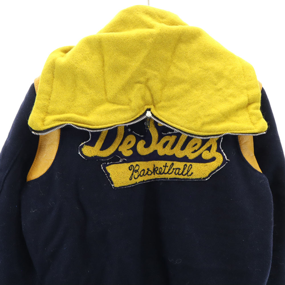 DeLONG デロング 70s ヴィンテージ セーラースタ 長袖 スタジャン 38 ネイビー系 メンズ