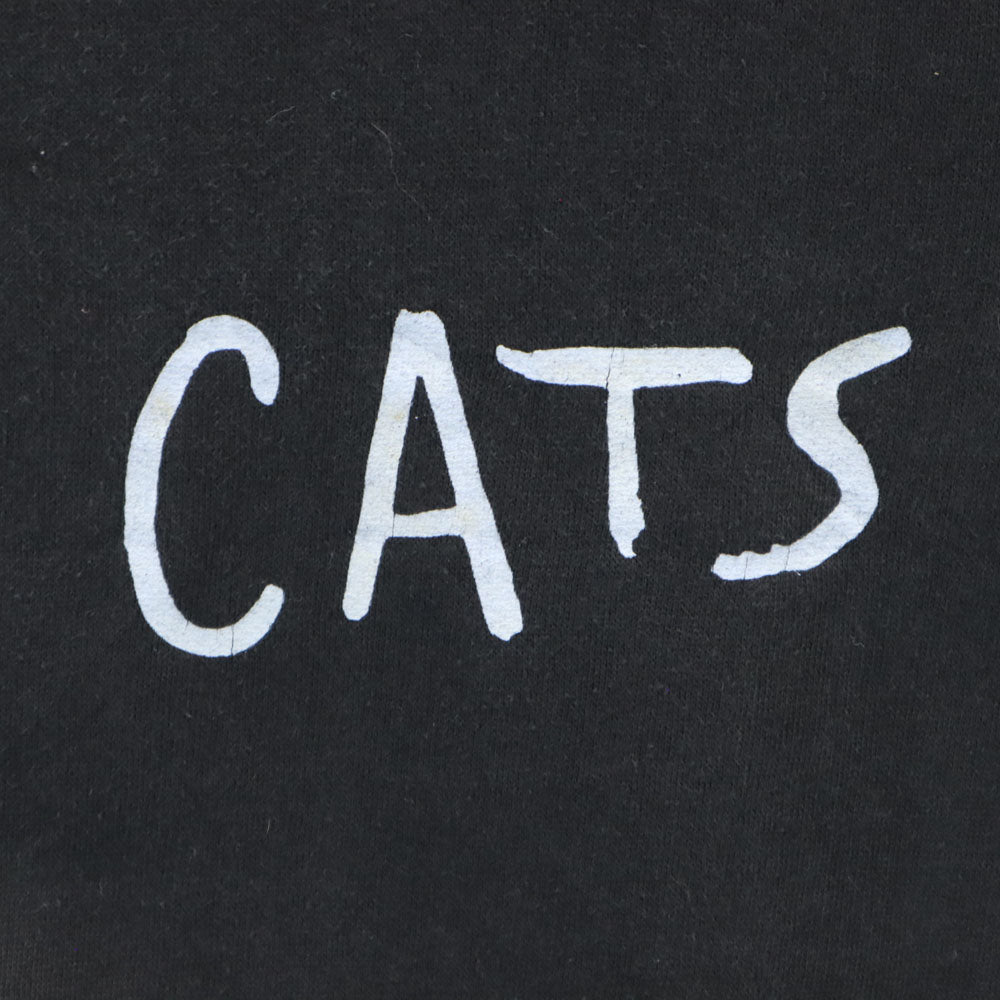 VINTAGE ヴィンテージ 80s CATS 劇団四季 長袖 トレーナー L ブラック系 スウェット 裏起毛 メンズ