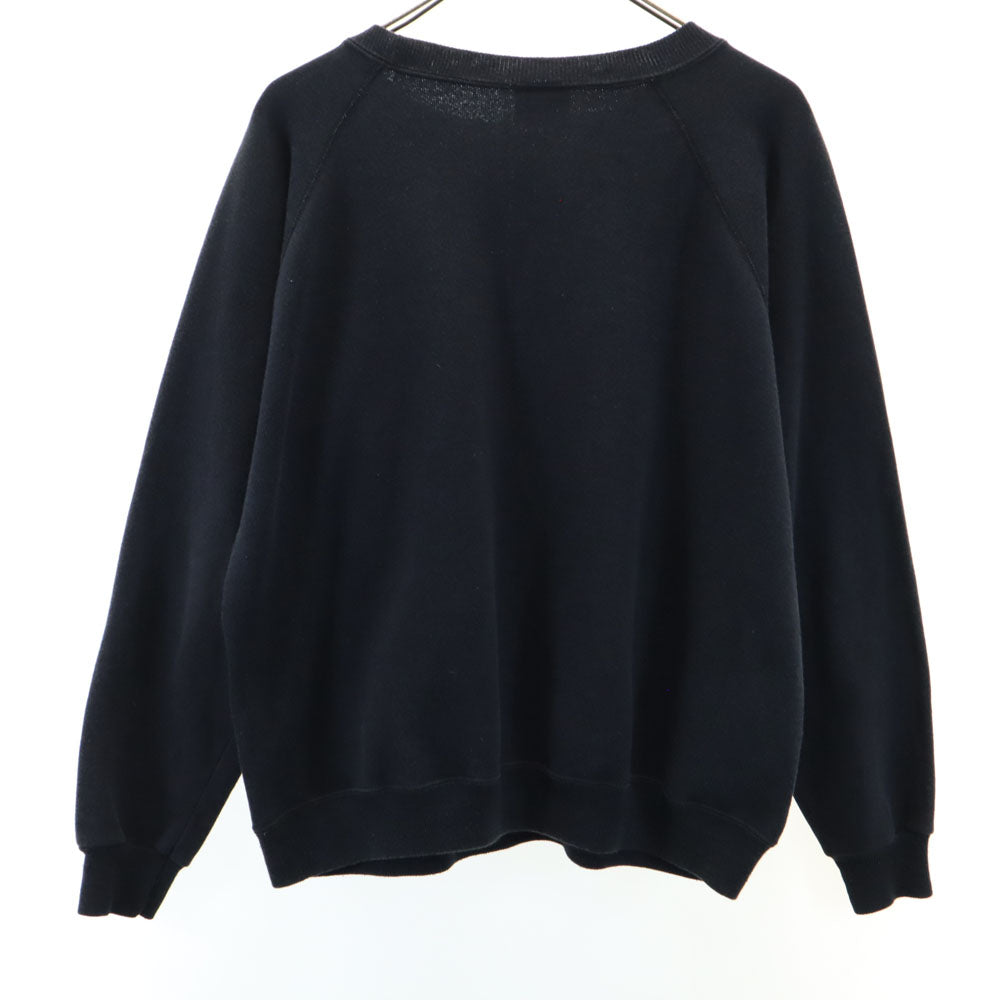 Hanes ヘインズ 90s アップル オールド 企業 長袖 トレーナー M ブラック系 スウェット 裏起毛 メンズ