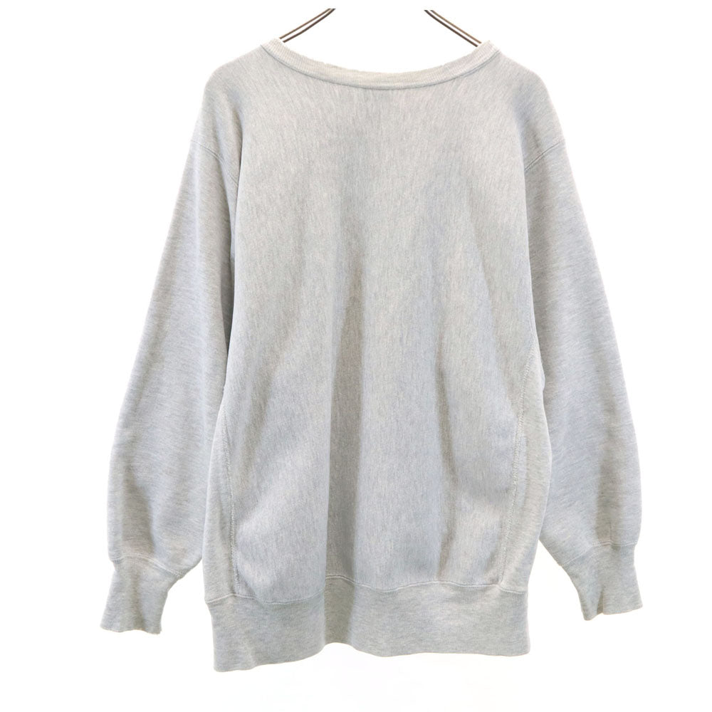 Champion チャンピオン 90s 刺繍タグ REVERSE WEAVE リバースウィーブ USA製 オールド カレッジ 長袖 スウェット トレーナー XL グレー系 裏起毛 メンズ
