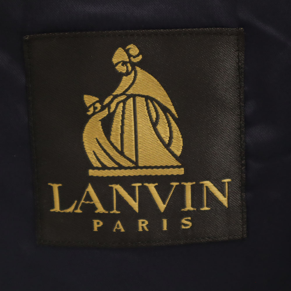 LANVIN ランバン 80s 90s オールド ダブル テーラードジャケット 48-45 ネイビー ブレザー メンズ