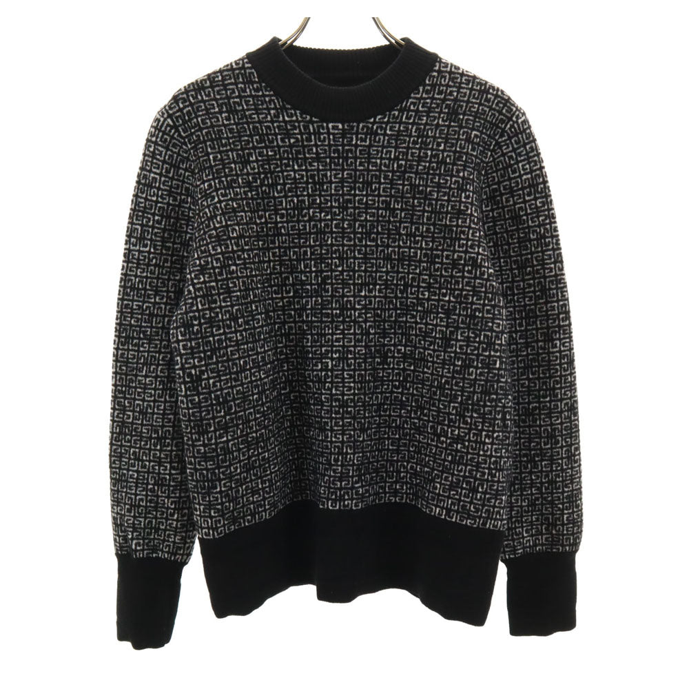 GIVENCHY ジバンシィ BM90H84Y9F 総ロゴ 長袖 セーター XS ブラック 他 ニット メンズ