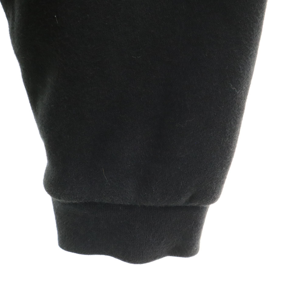 adidas アディダス × メルティングサッドネス コラボ トレフォイルロゴ バックプリント 長袖 スウェットパーカー L ブラック × Melting Sadness プルオーバー メンズ