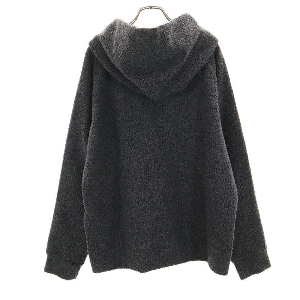 Emporio Armani エンポリオアルマーニ ウールブレンド ニット パーカー M グレー メンズ