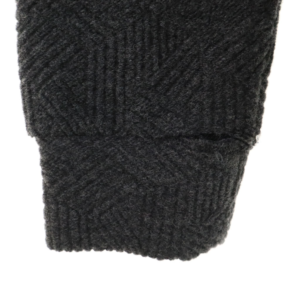 Emporio Armani エンポリオアルマーニ ウールブレンド ニット パーカー M グレー メンズ