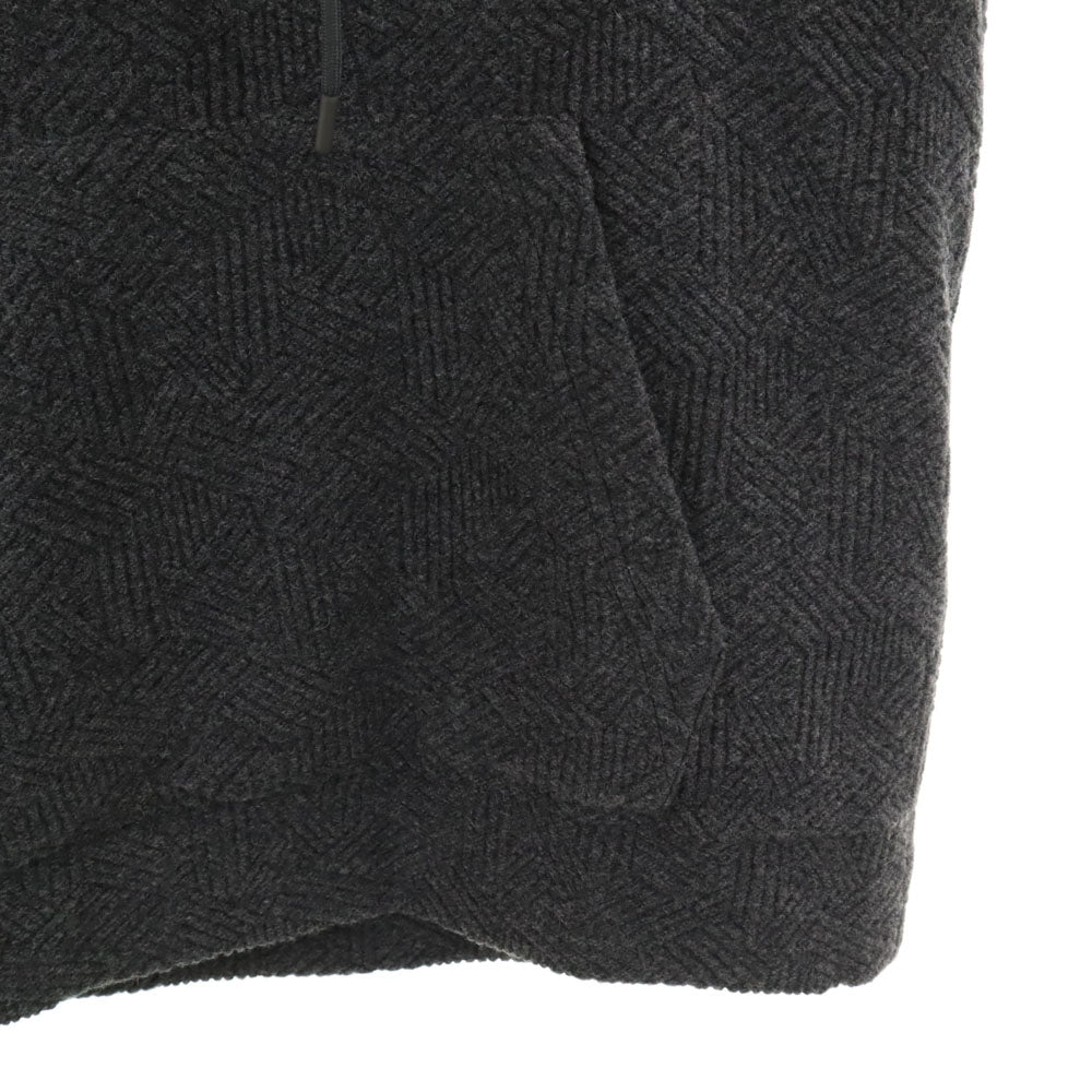 Emporio Armani エンポリオアルマーニ ウールブレンド ニット パーカー M グレー メンズ