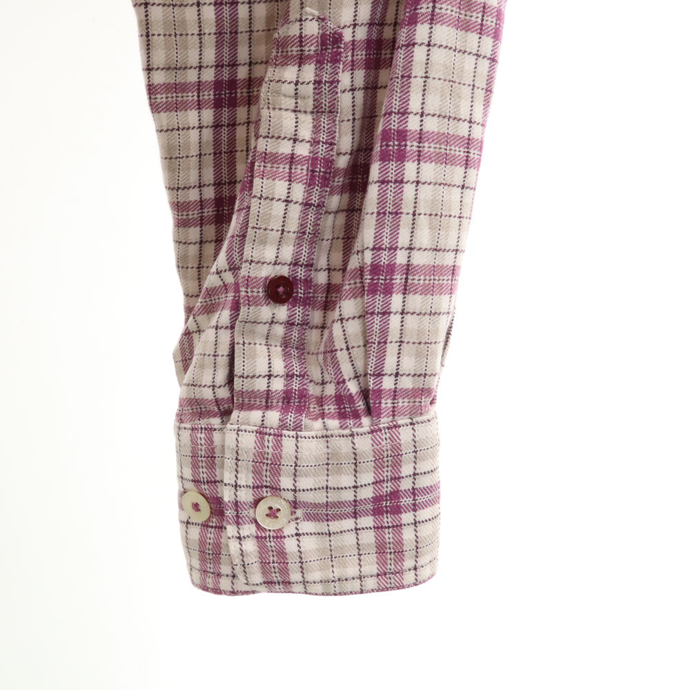 THE SCOTCH HOUSE スコッチハウス チェック柄 長袖 ボタンダウンシャツ M ホワイト 他 メンズ