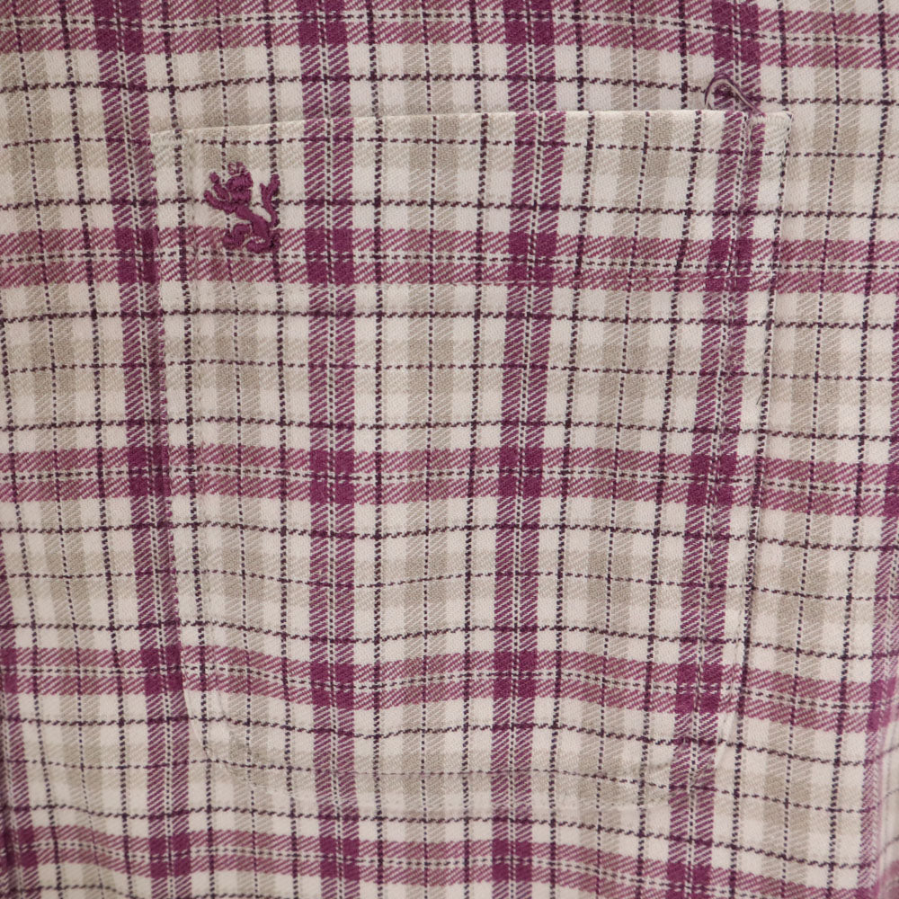 THE SCOTCH HOUSE スコッチハウス チェック柄 長袖 ボタンダウンシャツ M ホワイト 他 メンズ