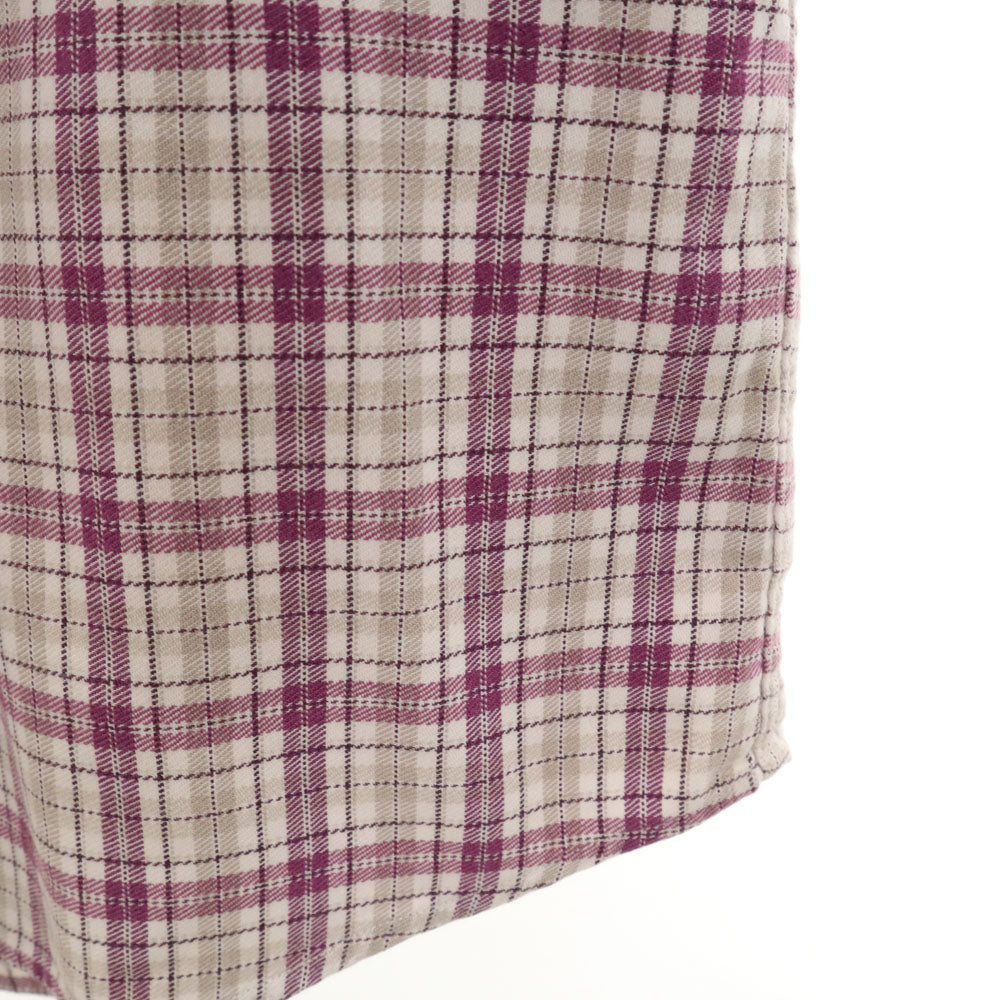 THE SCOTCH HOUSE スコッチハウス チェック柄 長袖 ボタンダウンシャツ M ホワイト 他 メンズ