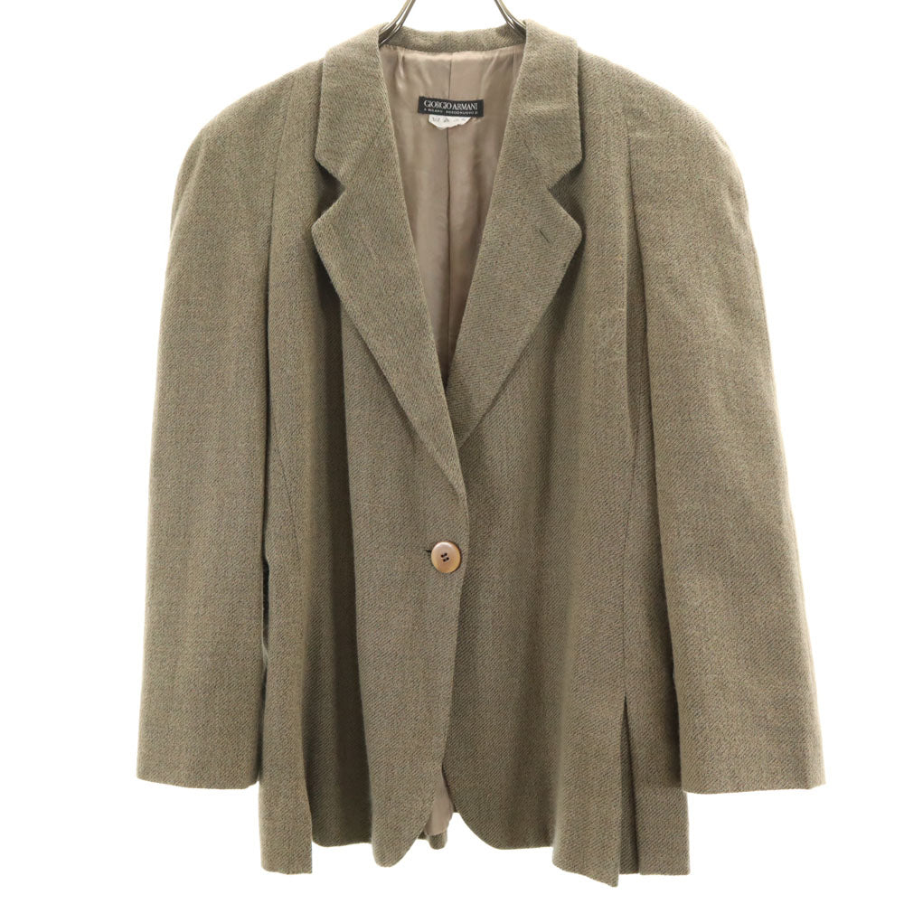 GIORGIO ARMANI ジョルジオアルマーニ 90s イタリア製 オールド テーラードジャケット 38 ベージュ レディース
