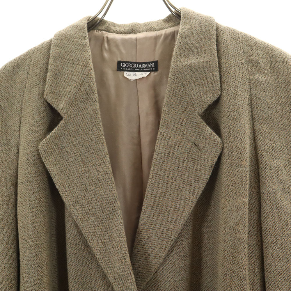 GIORGIO ARMANI ジョルジオアルマーニ 90s イタリア製 オールド テーラードジャケット 38 ベージュ レディース