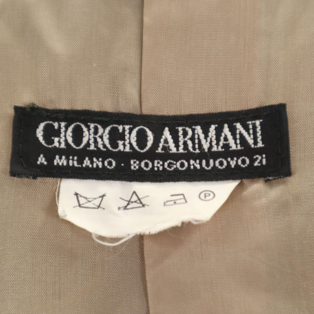 GIORGIO ARMANI ジョルジオアルマーニ 90s イタリア製 オールド テーラードジャケット 38 ベージュ レディース