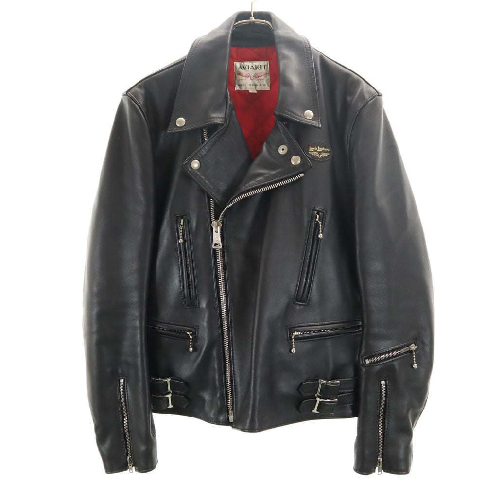 ルイスレザー イングランド製 Lightning ダブルライダースジャケット 40 ブラック Lewis Leathers AVIAKIT レザージャケット ライトニング メンズ