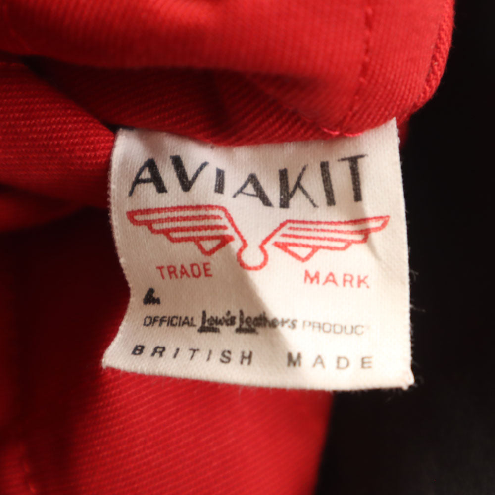 ルイスレザー イングランド製 Lightning ダブルライダースジャケット 40 ブラック Lewis Leathers AVIAKIT レザージャケット ライトニング メンズ