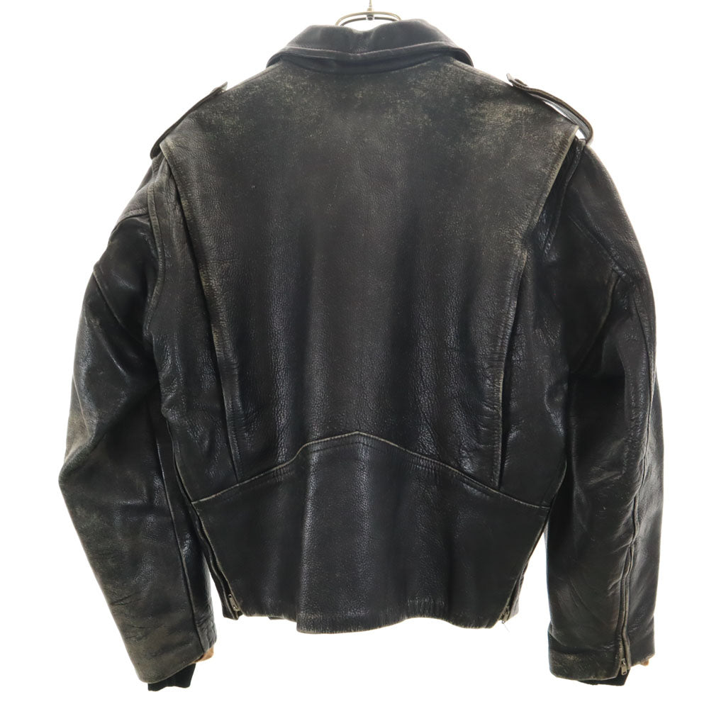 Million DOG 60s 70s ヴィンテージ ダブルライダースジャケット ブラック レザージャケット メンズ
