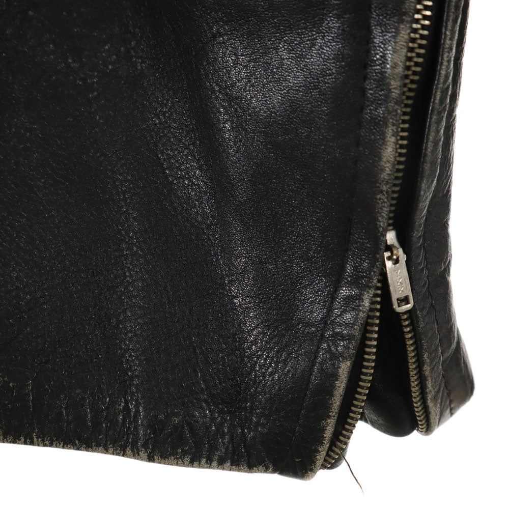 Million DOG 60s 70s ヴィンテージ ダブルライダースジャケット ブラック レザージャケット メンズ