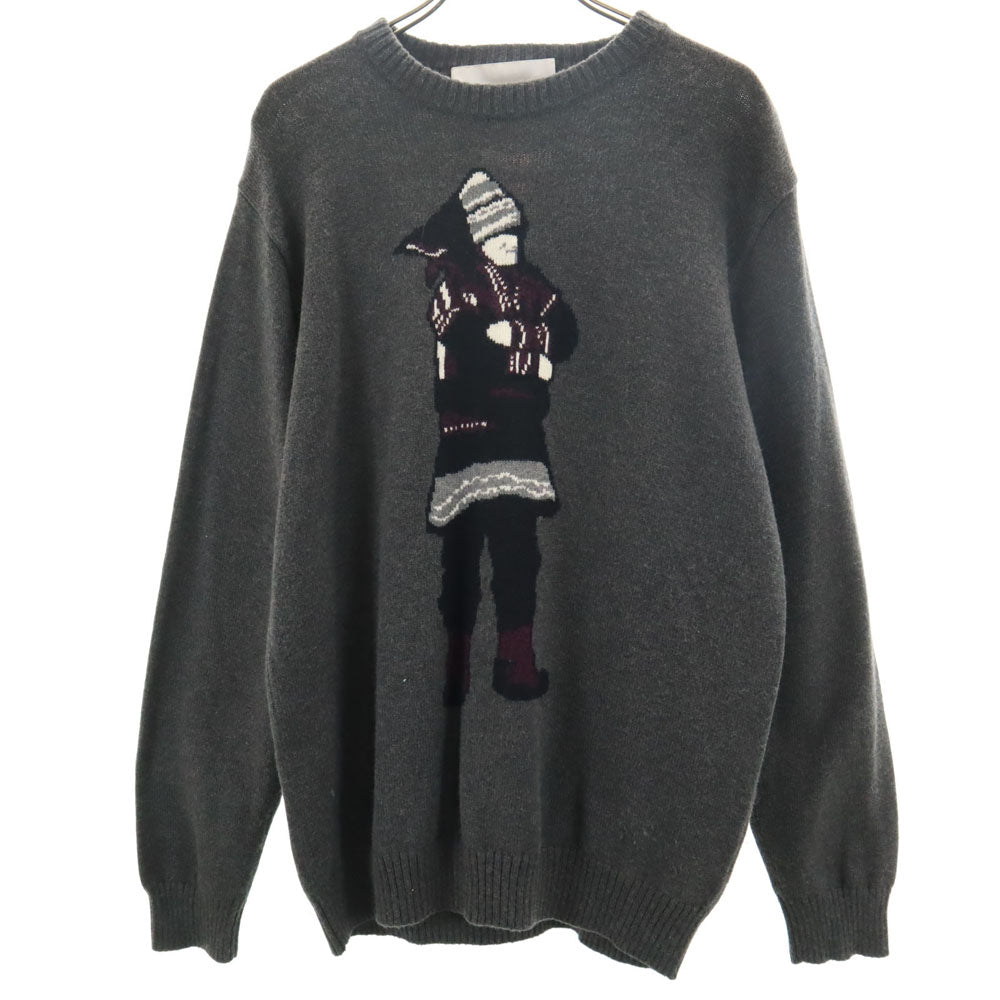 WHITE MOUNTAINEERING ホワイトマウンテニアリング 2018AW WM1873601 長袖 セーター 1 チャコールグレー ニット メンズ