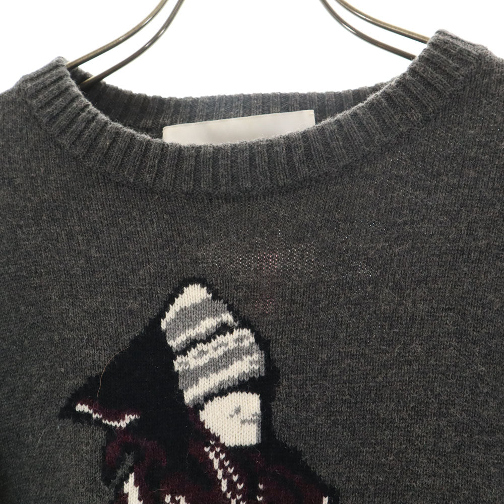 WHITE MOUNTAINEERING ホワイトマウンテニアリング 2018AW WM1873601 長袖 セーター 1 チャコールグレー ニット メンズ