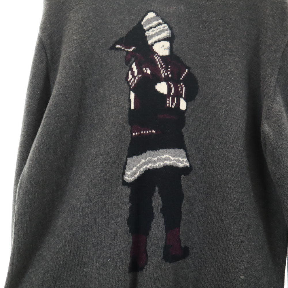 WHITE MOUNTAINEERING ホワイトマウンテニアリング 2018AW WM1873601 長袖 セーター 1 チャコールグレー ニット メンズ