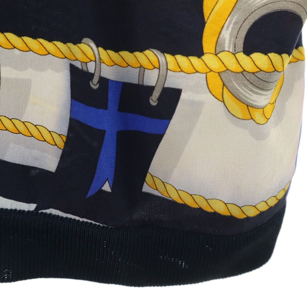 CELINE セリーヌ 90s イタリア製 オールド ジェーシーシ期 長袖 ニット 42 ネイビー レディース