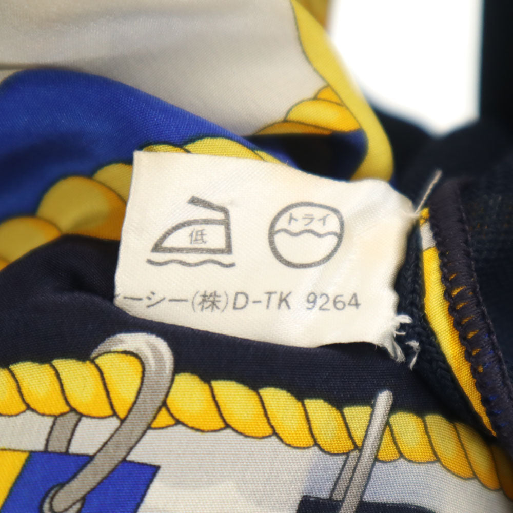 CELINE セリーヌ 90s イタリア製 オールド ジェーシーシ期 長袖 ニット 42 ネイビー レディース