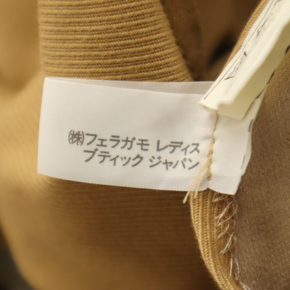 Salvatore Ferragamo サルヴァトーレフェラガモ イタリア製 ブレザー 40 ベージュブラウン ジャケット レディース