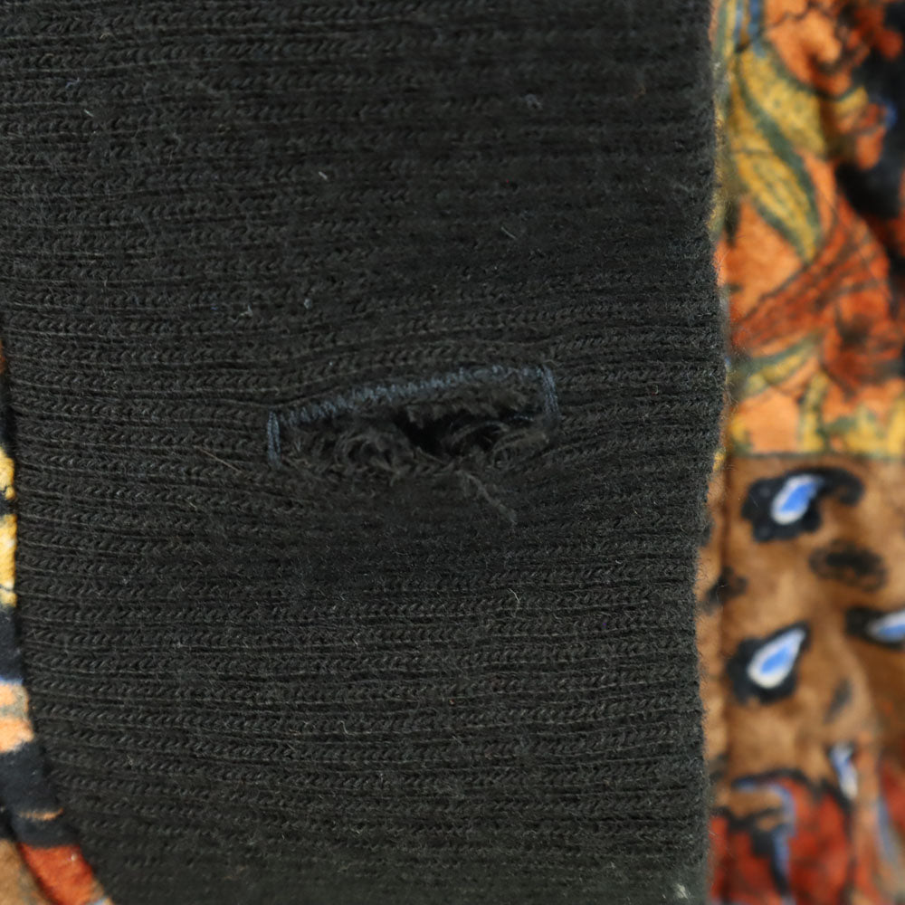 OLD オールド 80s 90s 総柄 ショールカラー キルティングジャケット ブラウン 他 レディース