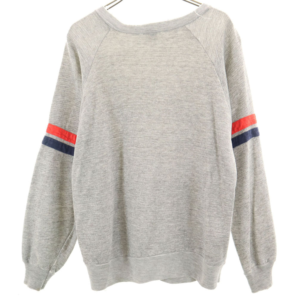 Champion チャンピオン 70s ヴィンテージ USA製 トリコタグ後期 長袖 ラグランスリーブ スウェット L グレー 裏起毛 メンズ