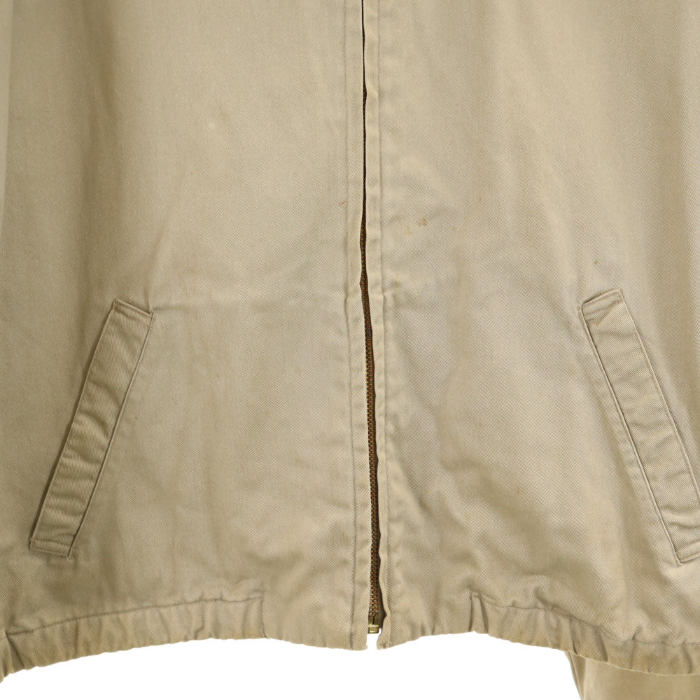 POLO RALPH LAUREN ポロラルフローレン 80s オールド USA製 ヴィンテージ スイングトップ L ベージュ チンスト ワッペン付き メンズ