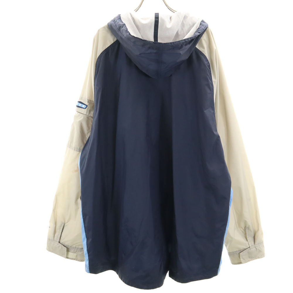NIKE ナイキ オールド ナイロンジャケット XXL ネイビー フーディー メンズ