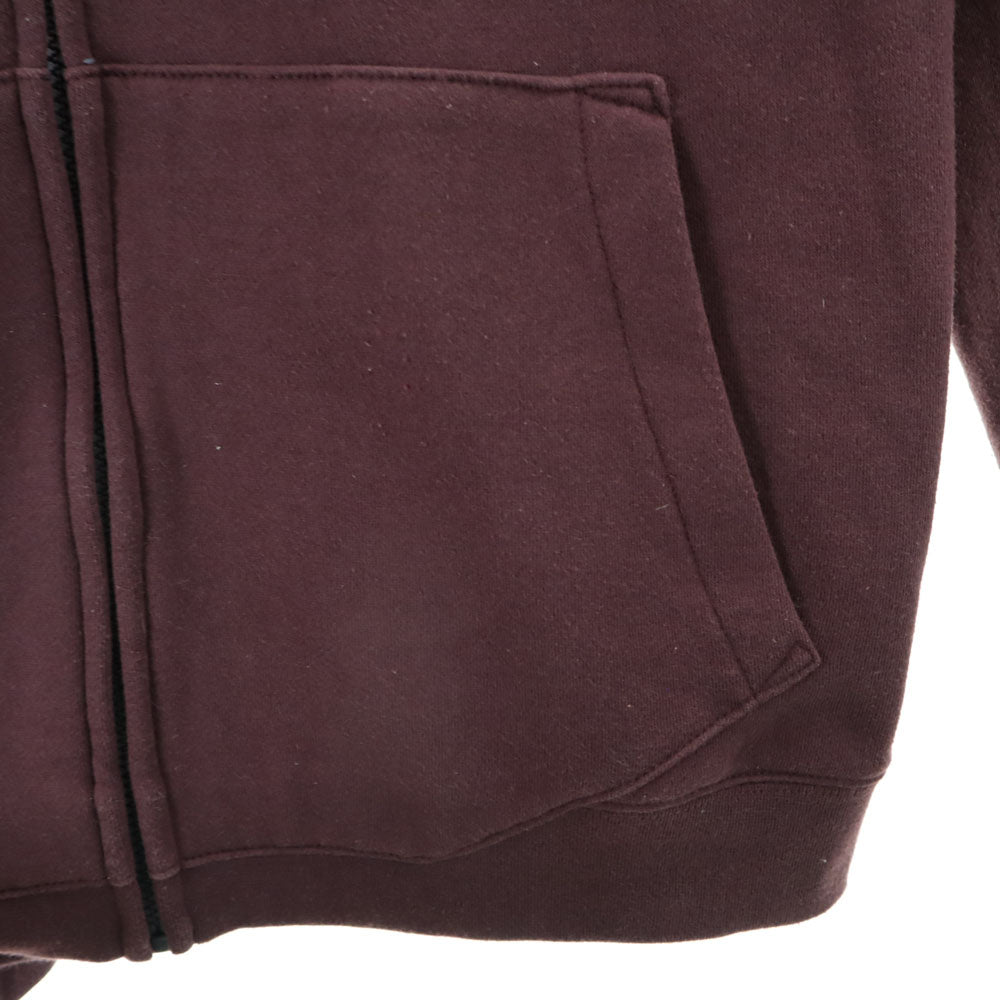 ANALOG アナログ 長袖 ジップアップ パーカー M ワインレッド 裏起毛 ワッペン メンズ