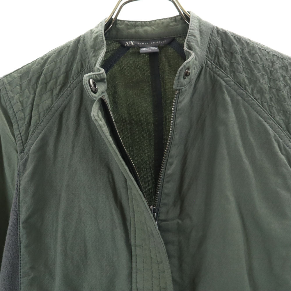 ARMANI EXCHANGE アルマーニエクスチェンジ コットンジャケット S カーキ ツートンカラー レディース