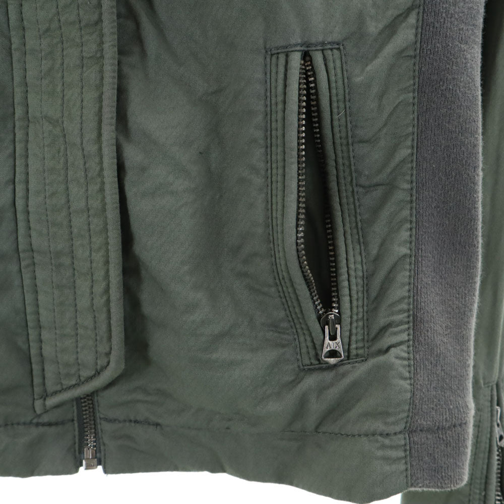 ARMANI EXCHANGE アルマーニエクスチェンジ コットンジャケット S カーキ ツートンカラー レディース