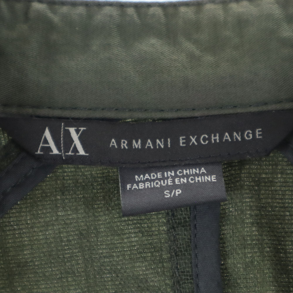 ARMANI EXCHANGE アルマーニエクスチェンジ コットンジャケット S カーキ ツートンカラー レディース