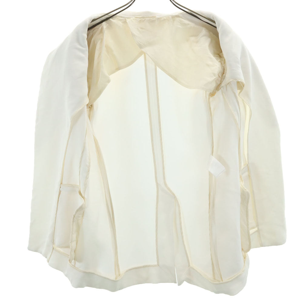 CELINE セリーヌ 長袖 テーラードジャケット 38 ホワイト系 レディース