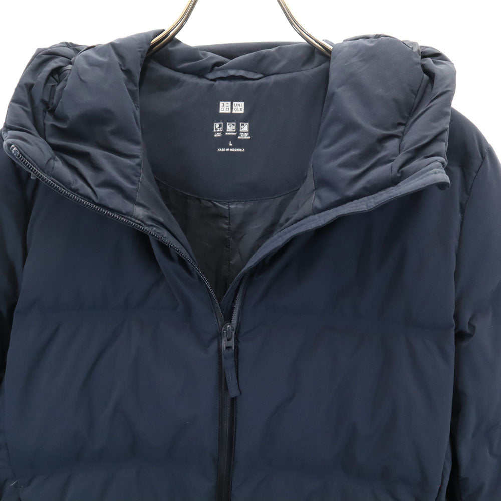 UNIQLO ユニクロ シームレス ダウンジャケット L ネイビー レディース