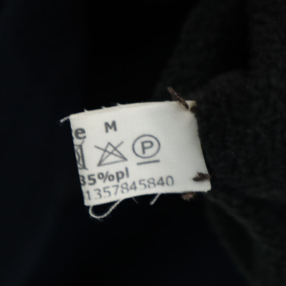 ツェットベーベルリン 長袖 オフタートル セーター M ネイビー ニット 裏フリース メンズ