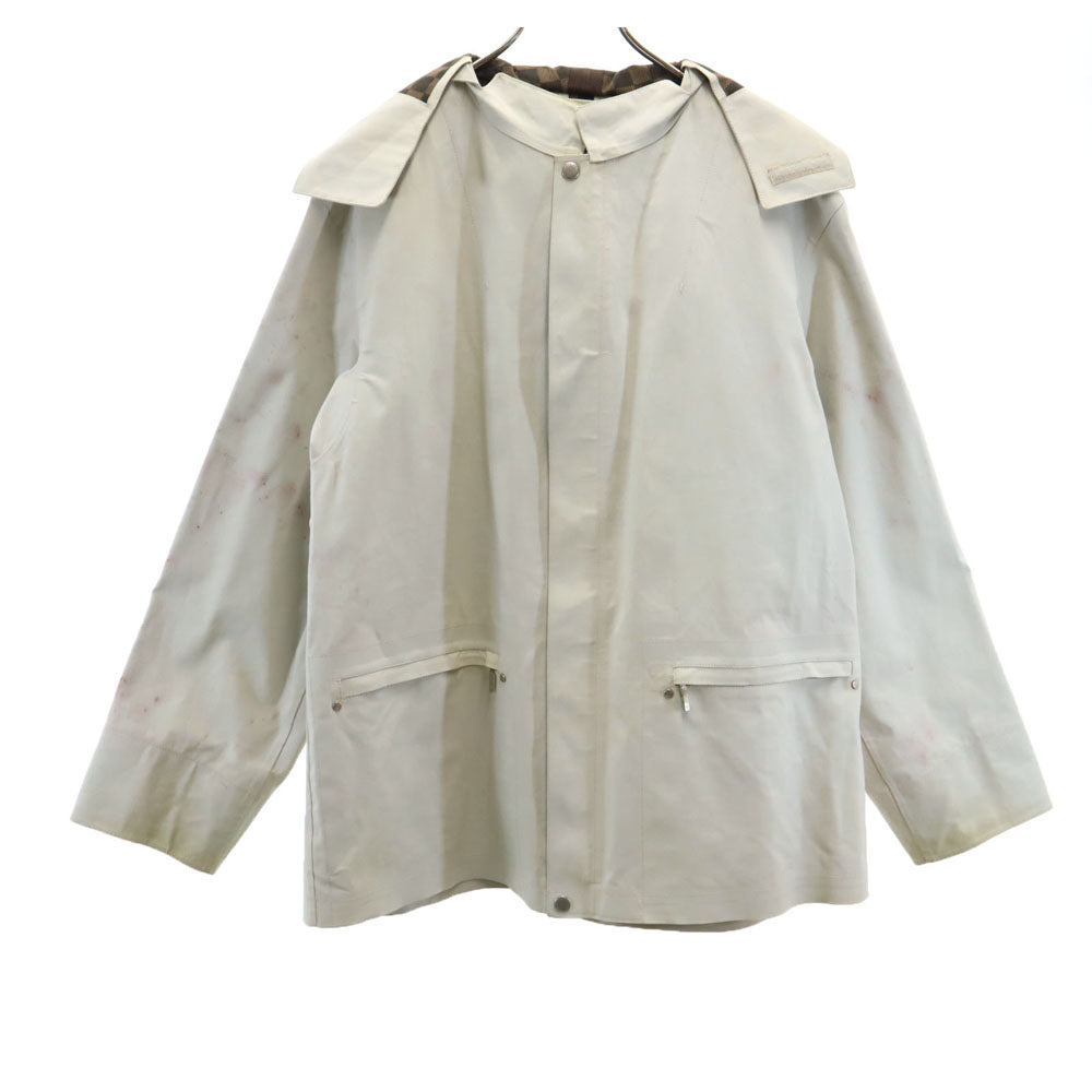 ルイヴィトン スコットランド製 レインジャケット M グレージュ LOUIS VUITTON カバーハンガー付 メンズ LOUIS VUITTON ルイヴィトン スコットランド製 レインジャケット M