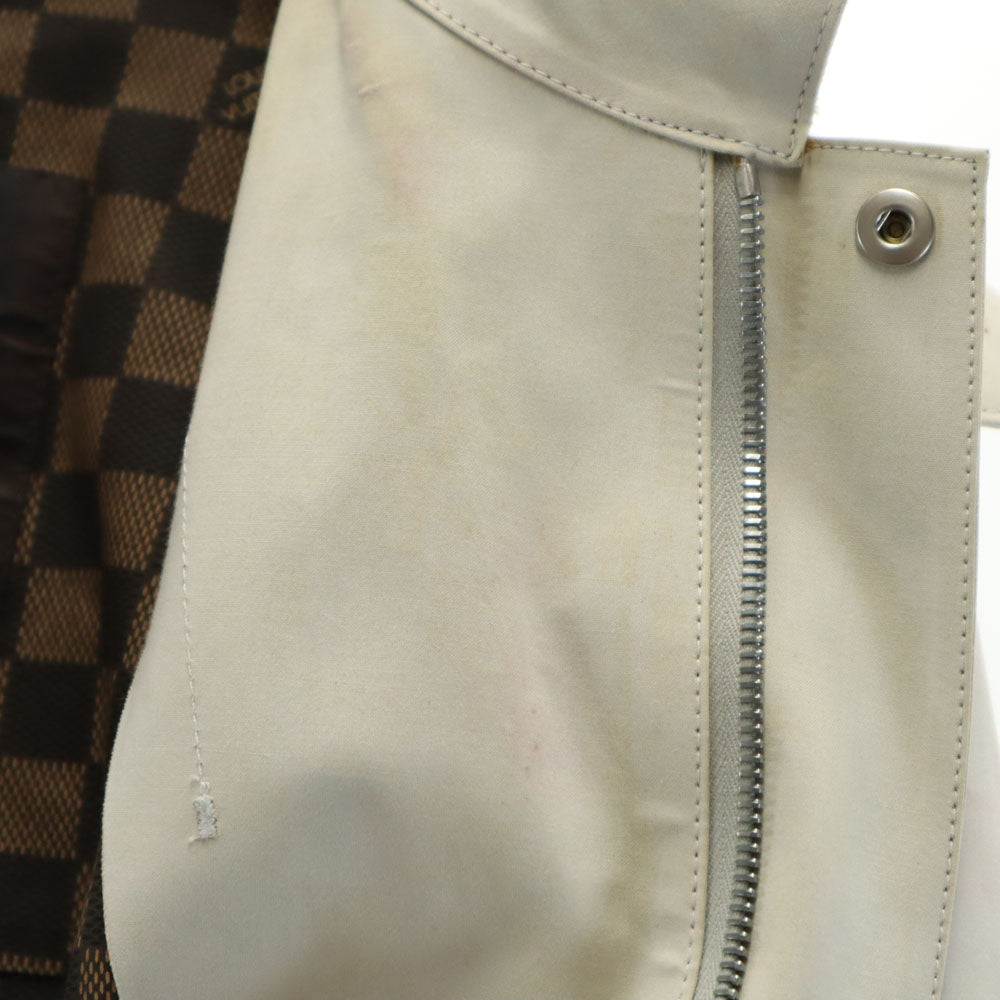 LOUIS VUITTON ルイヴィトン スコットランド製 レインジャケット M グレージュ カバーハンガー付 メンズ