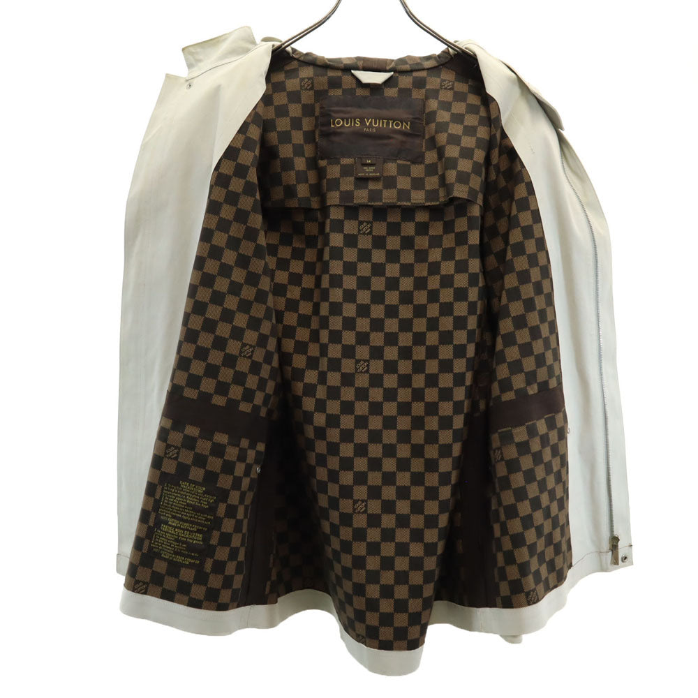 LOUIS VUITTON ルイヴィトン スコットランド製 レインジャケット M グレージュ カバーハンガー付 メンズ